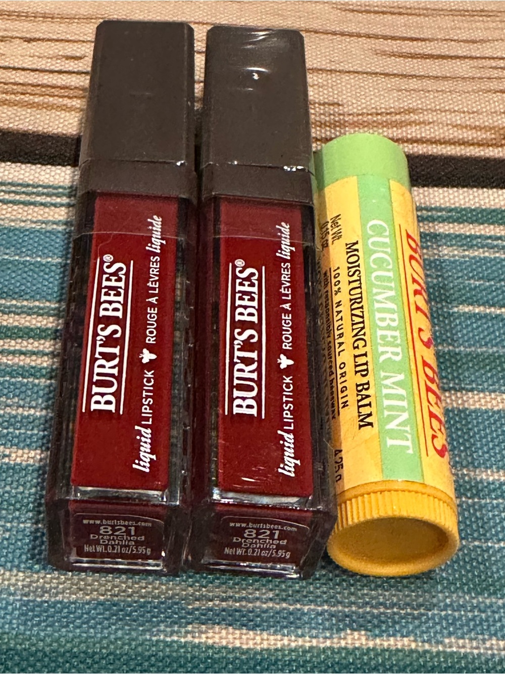 Burt's Bee's Beauty Bundle- Red Lipgloss & lip balm